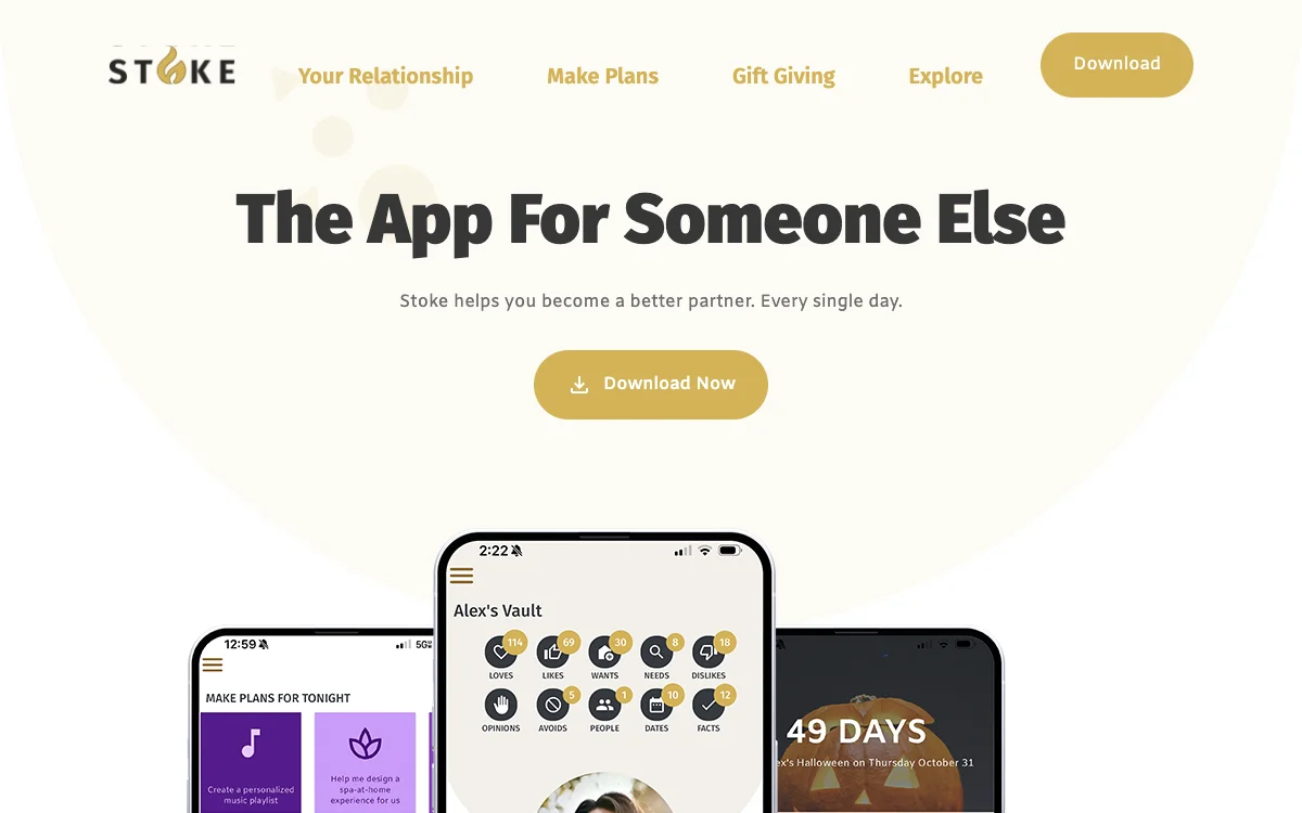Stoke - The App For Someone Else: Your AI-Powered Relationship Assistant for a Better Bond