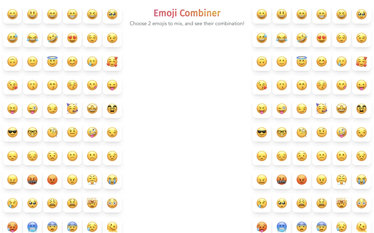 Emoji Combiner - Объединение двух эмодзи в один