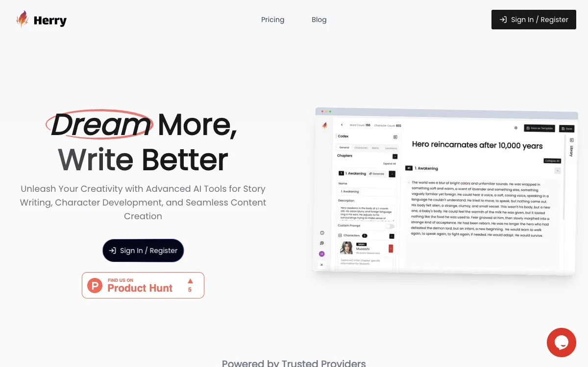 Unleash Creativity with HerryAI - AI Story Writing Platform