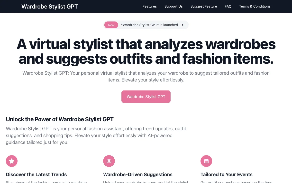 Wardrobe Stylist GPT: Your AI-Powered Fashion Assistant for Effortless Style