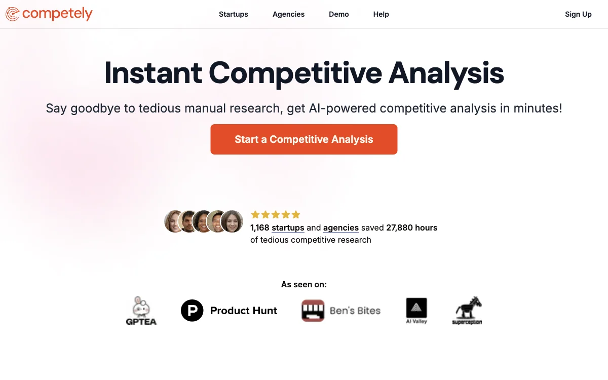 Competely: Instant AI-Powered Competitive Analysis