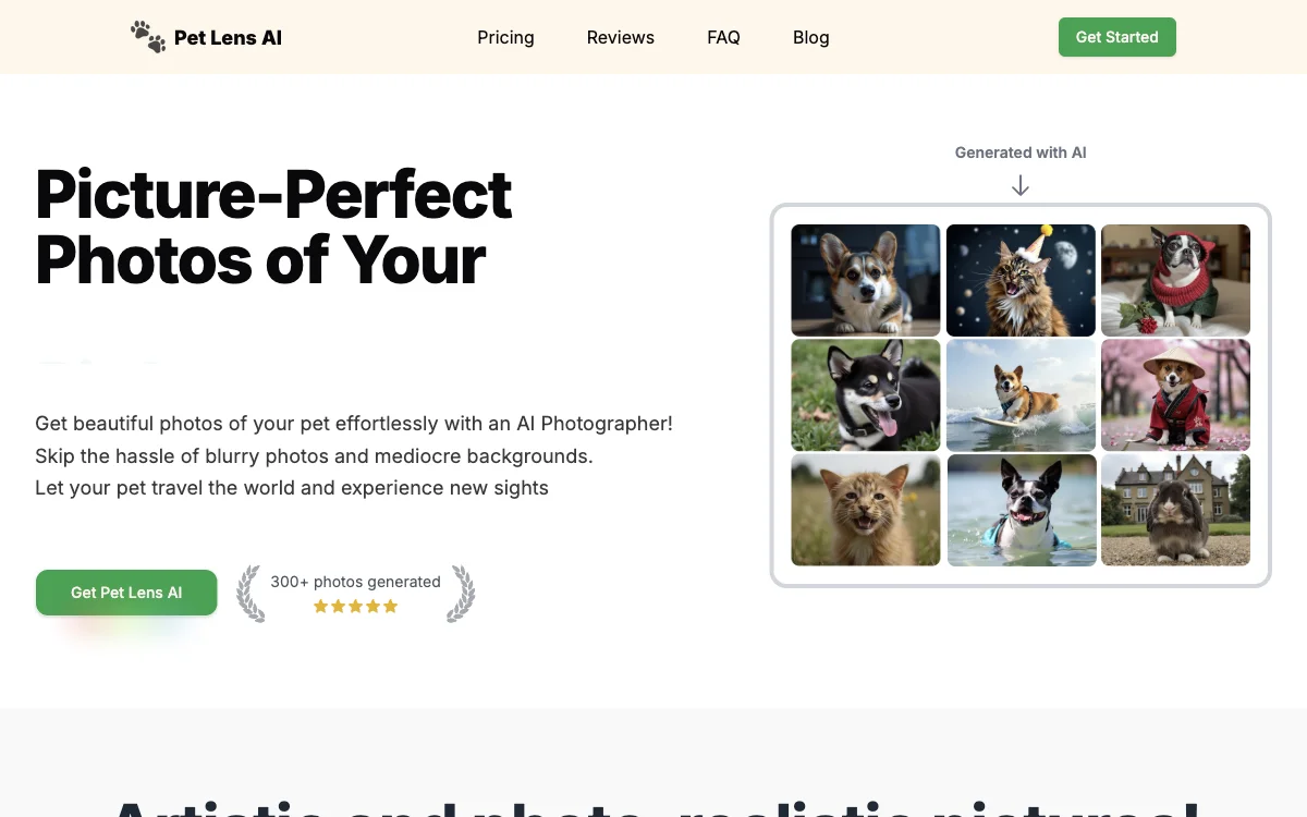 Pet Lens AI: الصور الجميلة لحيوانك الأليف بسهولة