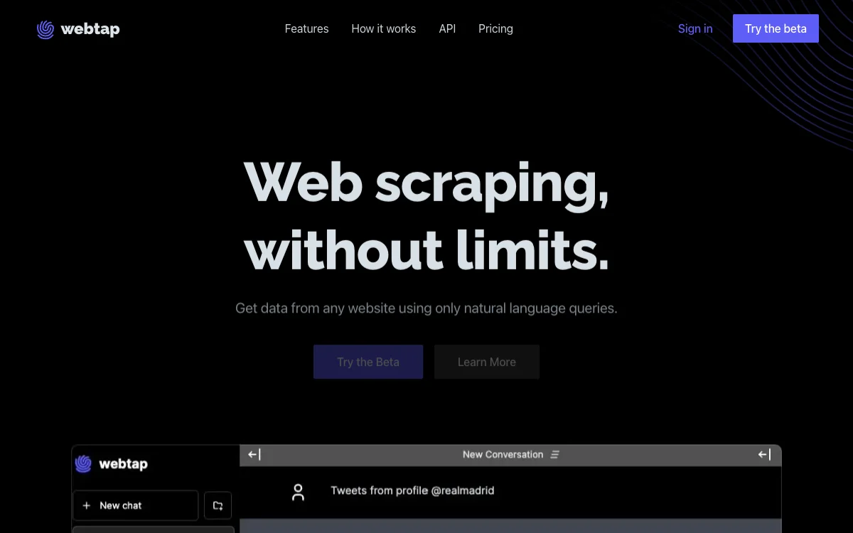 Webtap.ai - Unleash the Power of Web Scraping