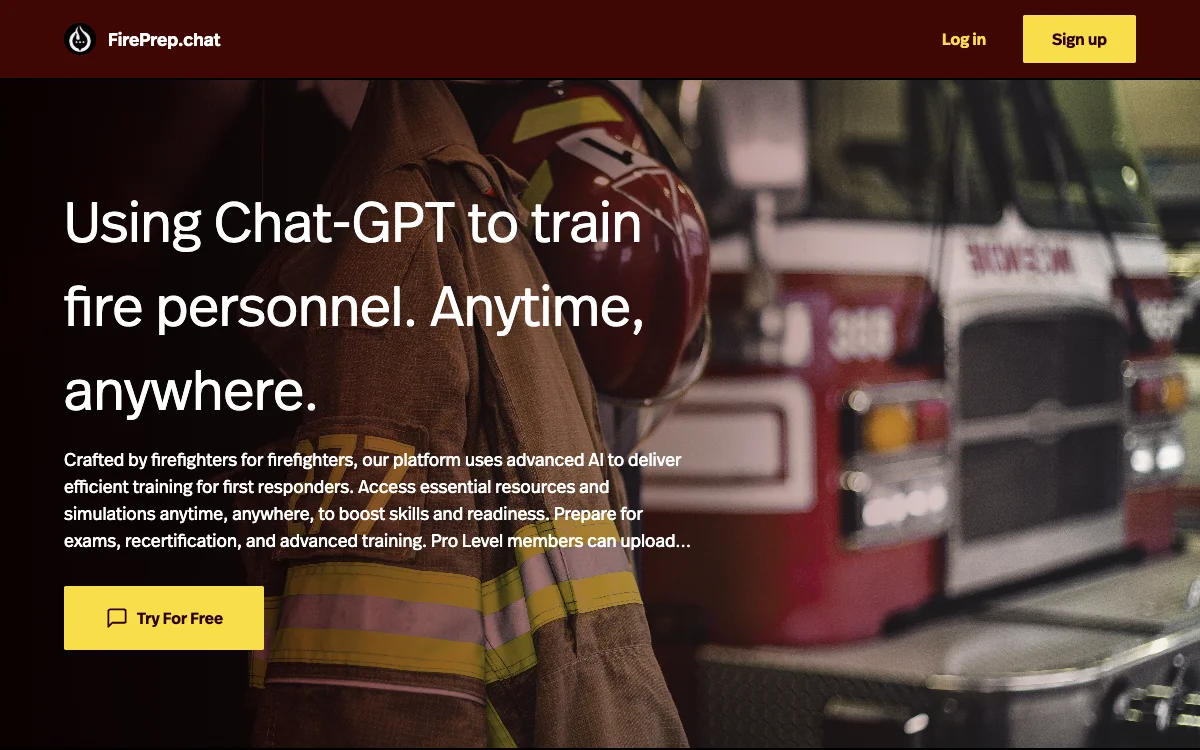 FirePrep.chat: Empowering Firefighters with AI Training