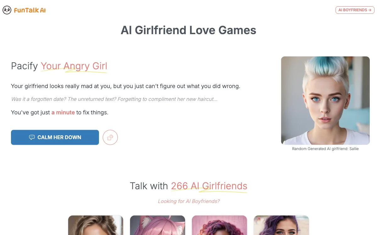 FunTalk AI - 畅享多样 AI 女友体验