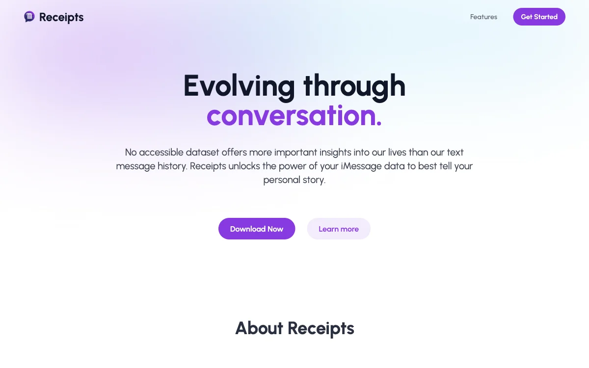 Receipts: Unlock Insights from Your iMessage Data