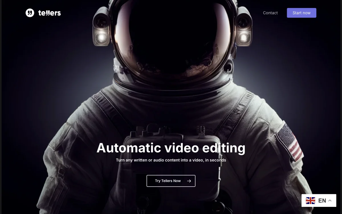 Tellers: AI-Powered Video Generator for Instant Content Creation