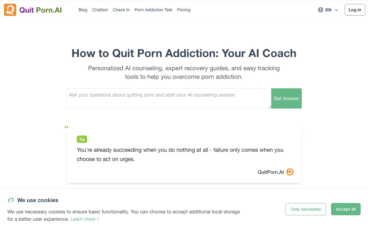 Overcome Porn Addiction with QuitPorn.AI