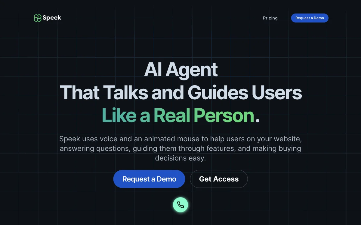 Speek: AI Agent for Guiding Users Like a Real Person and Boosting Sales