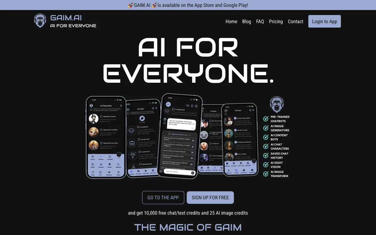 GAIM.AI: Unleashing the Power of AI with Diverse Tools