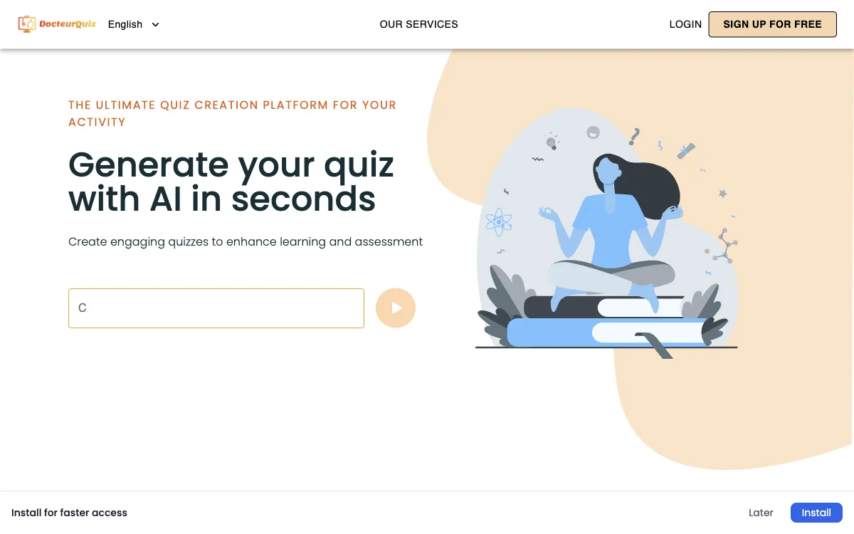 DocteurQuiz: The Ultimate AI-Powered Quiz Creation Platform for Enhanced Learning and Assessment