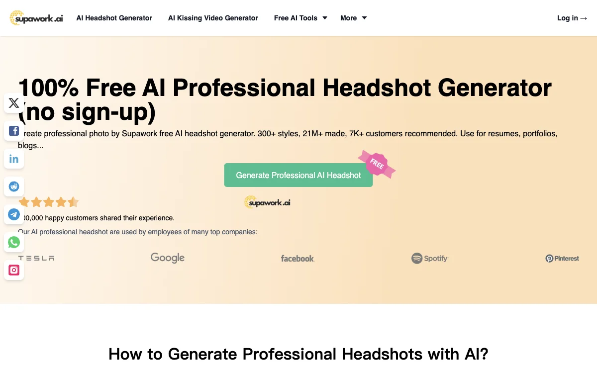 Create Professional Headshots Instantly with Supawork AI Headshot Generator