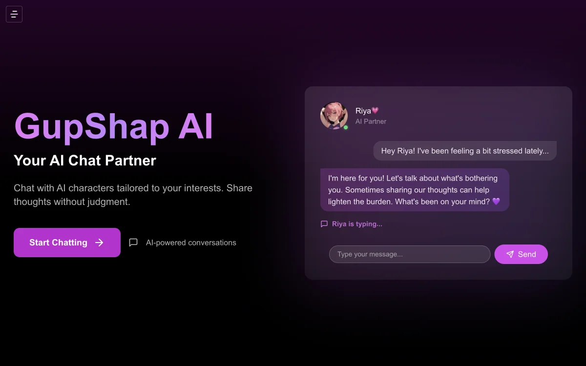 GupShap AI: Бесконечные Чаты с ИИ для Вашего Развлечения и Общения