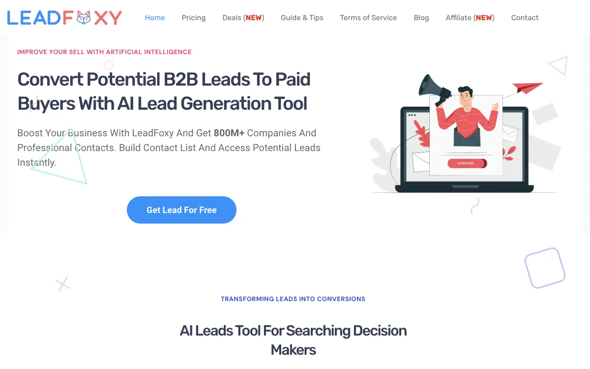 Boost Business with LeadFoxy - The Best AI Lead Generation Software