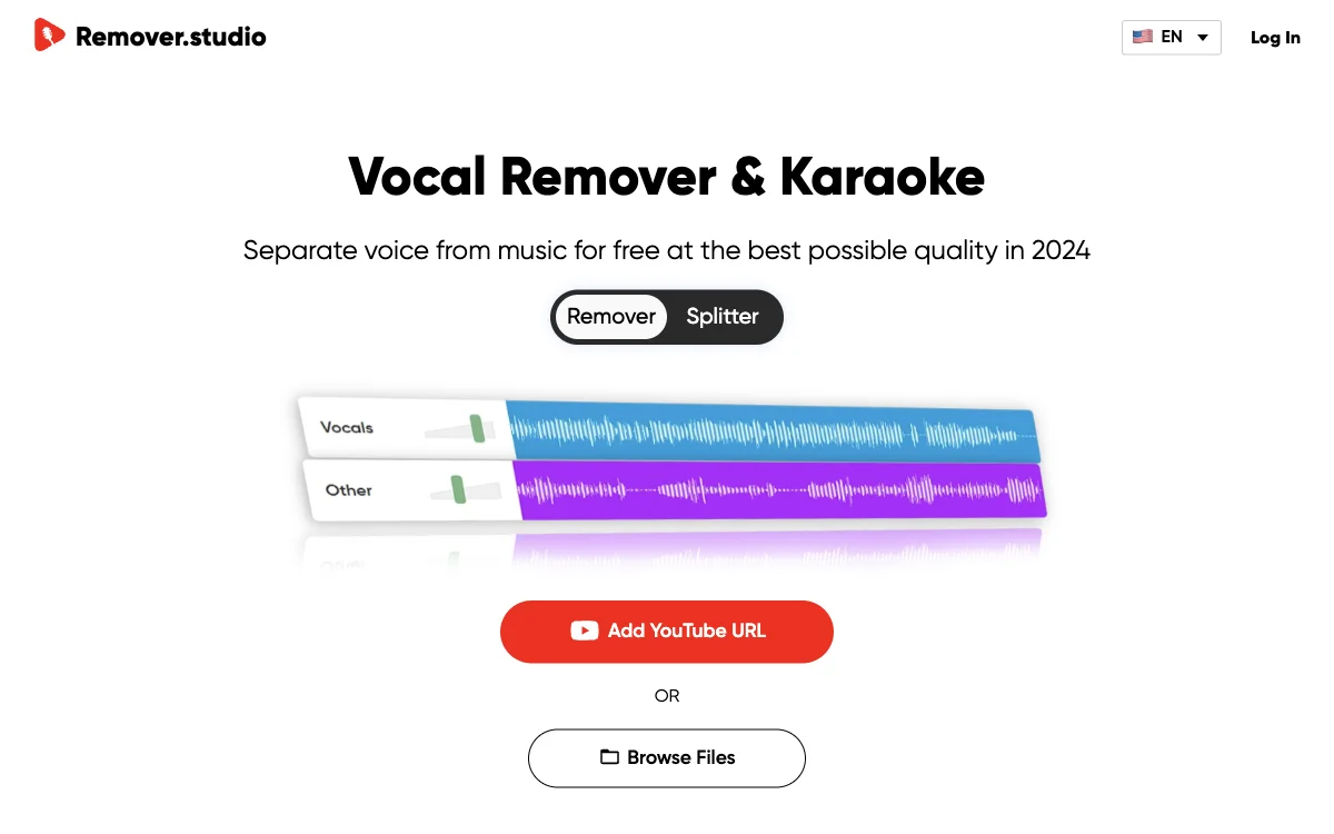 Unleash Your Creativity with Remover.studio's Vocal Remover & Audio Splitter