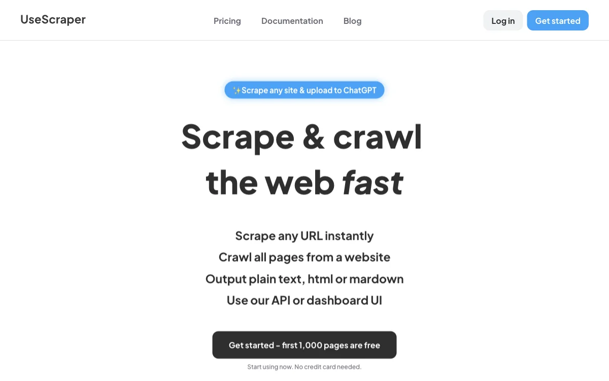 UseScraper: Powerful Web Crawler & Scraper API