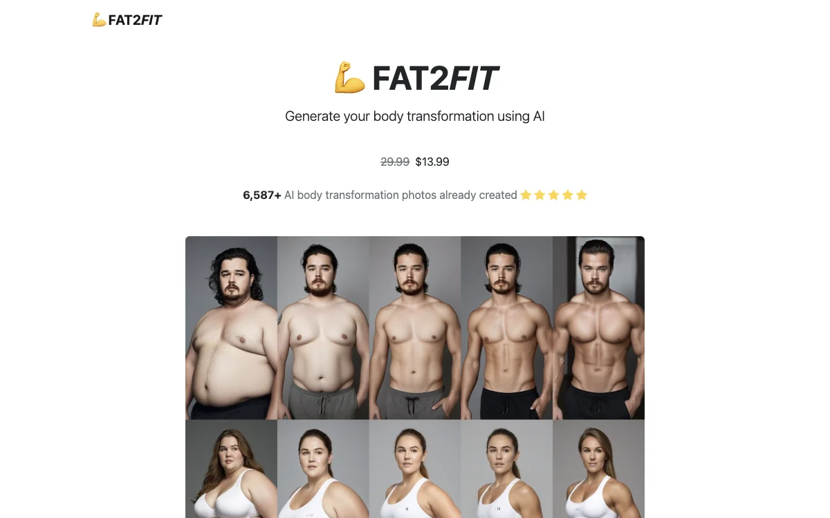 FAT2FIT: Transform Your Body with AI