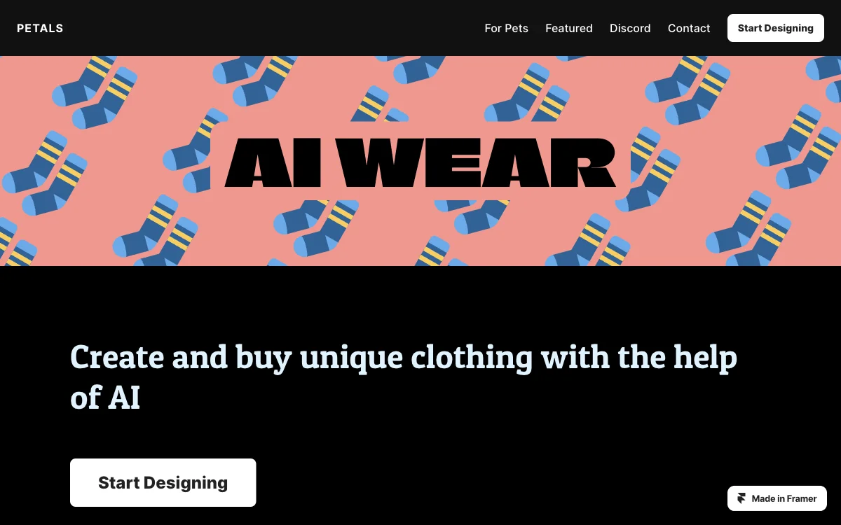 Petals AI Wear: Create and Buy Unique AI-Made Clothing