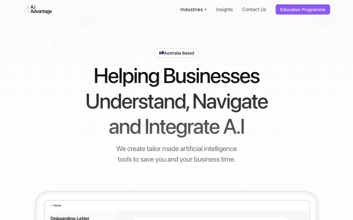 Ai Advantage - ऑस्ट्रेलिया में आधारित AI सलाहकार