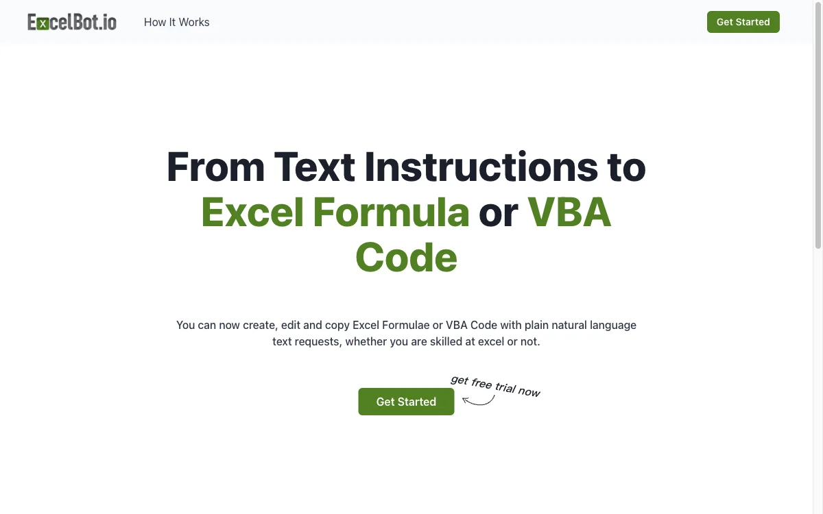 ExcelBot: Transforming Excel with AI-Powered Code Generation