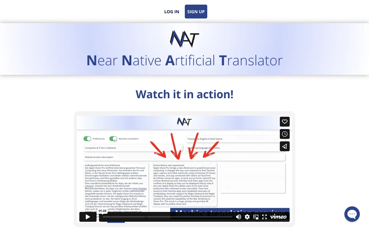 NNAT3 - Near Native Artificial Translator: Dịch chính xác với AI