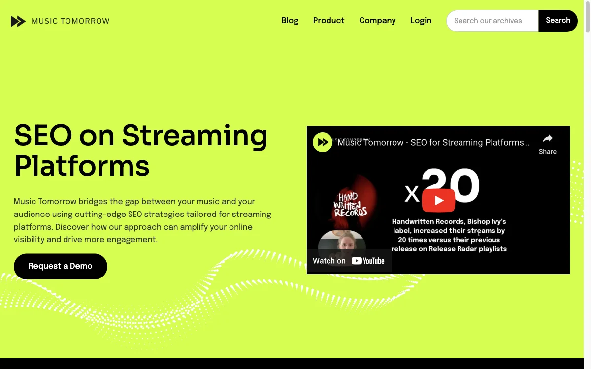 Music Tomorrow: Boosting Visibility on Streaming Platforms