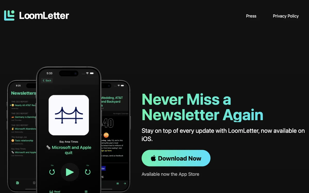 LoomLetter: AI-Powered Newsletter Reader for Effortless Updates