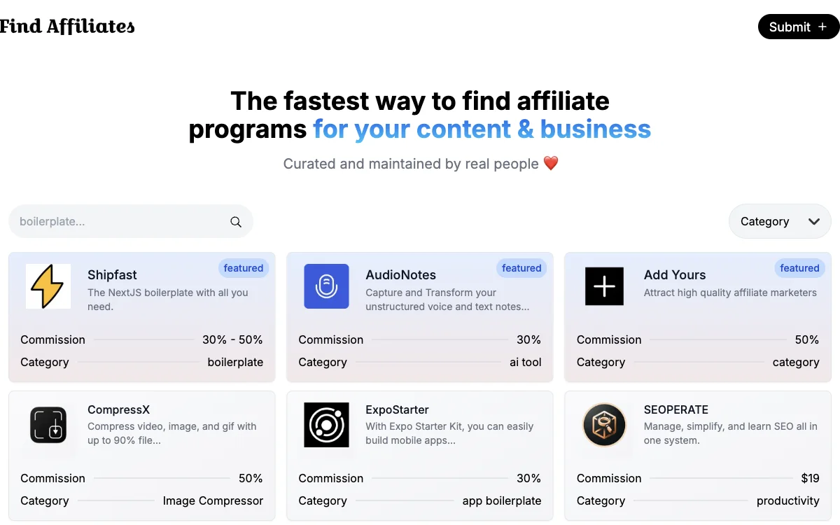 Find Affiliates: Discover the Best Affiliate Programs