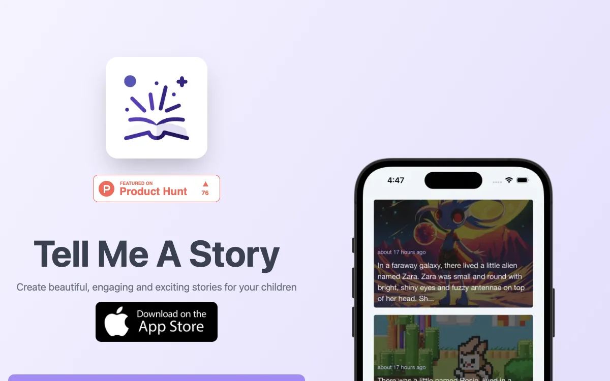 Tell me a Story - AI-Powered Story Generator for Children