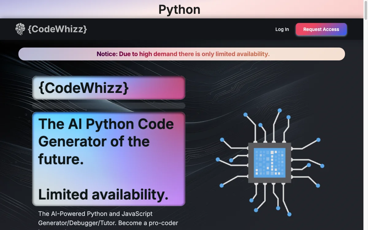 CodeWhizz：AI驱动的Python代码生成器、调试器和导师