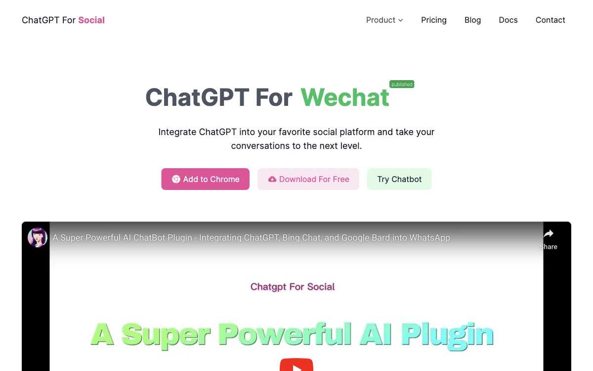 ChatGPT For Social - دمج ChatGPT في منصتك الاجتماعية المفضلة