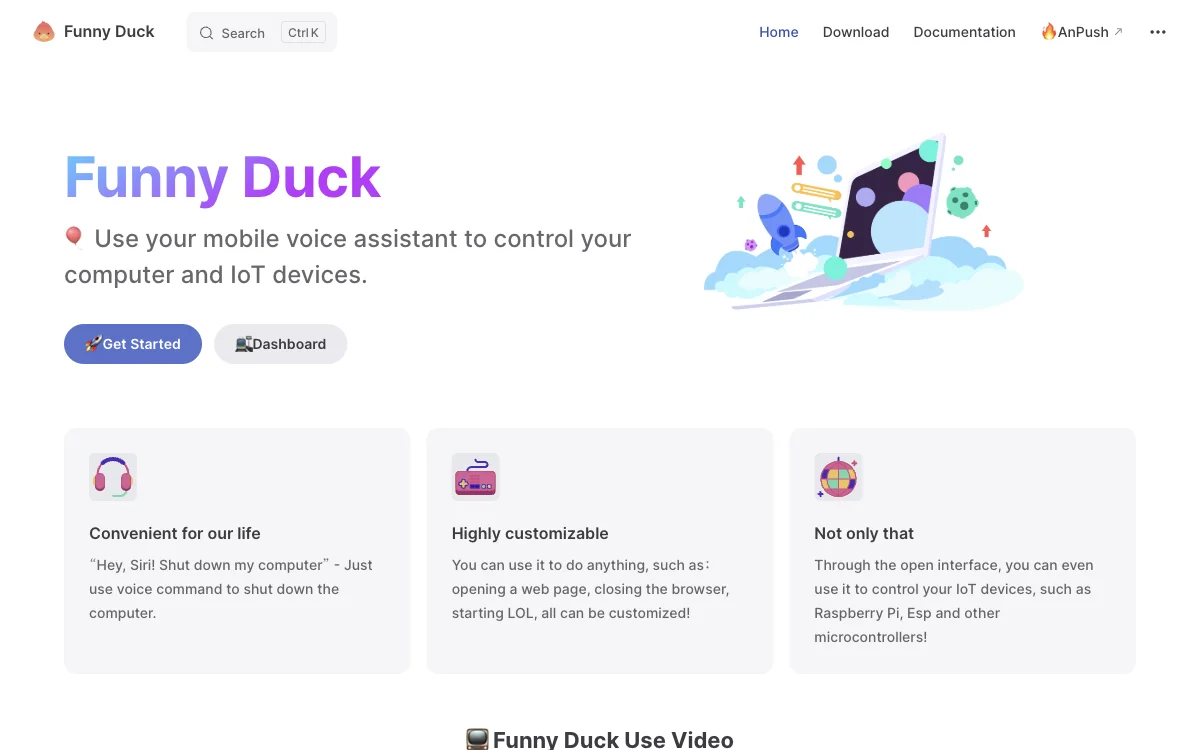 Funny Duck: The AI Voice Control Tool for Computers and IoT Devices