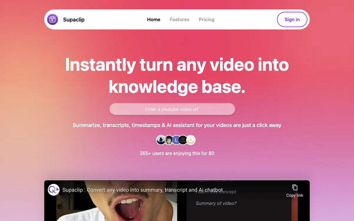 SupaClip Pro: Your AI-Powered Video Companion for Enhanced Interaction