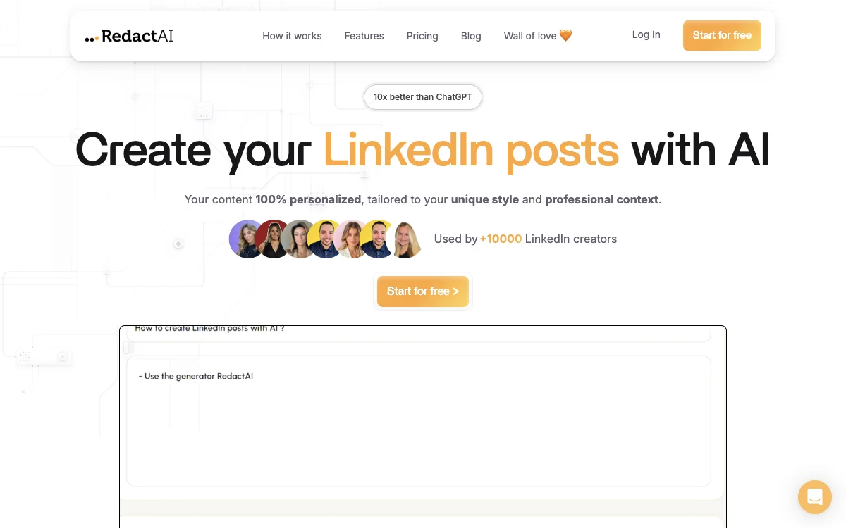 RedactAI: Revolutionize Your LinkedIn Posts with AI