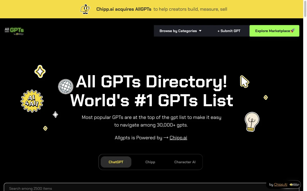 AllGPTs Directory: ค้นหา GPTs ทั้งหมดในหนึ่งรายการที่ดีที่สุด