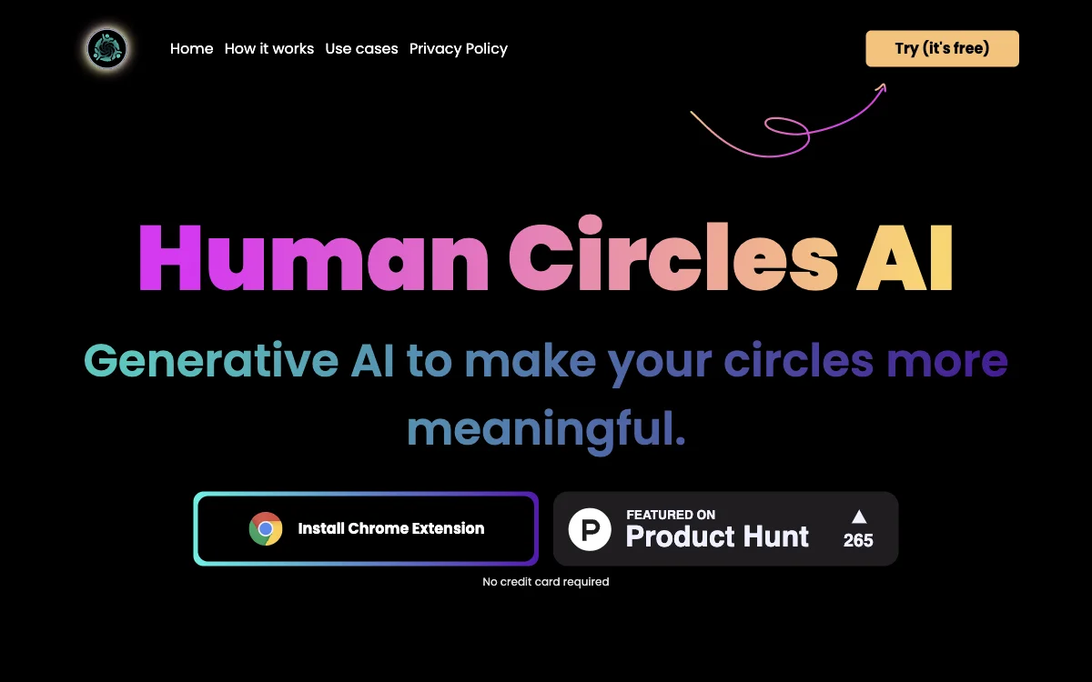 Human Circles AI: تعزيز التواصل الشبكي الفعال