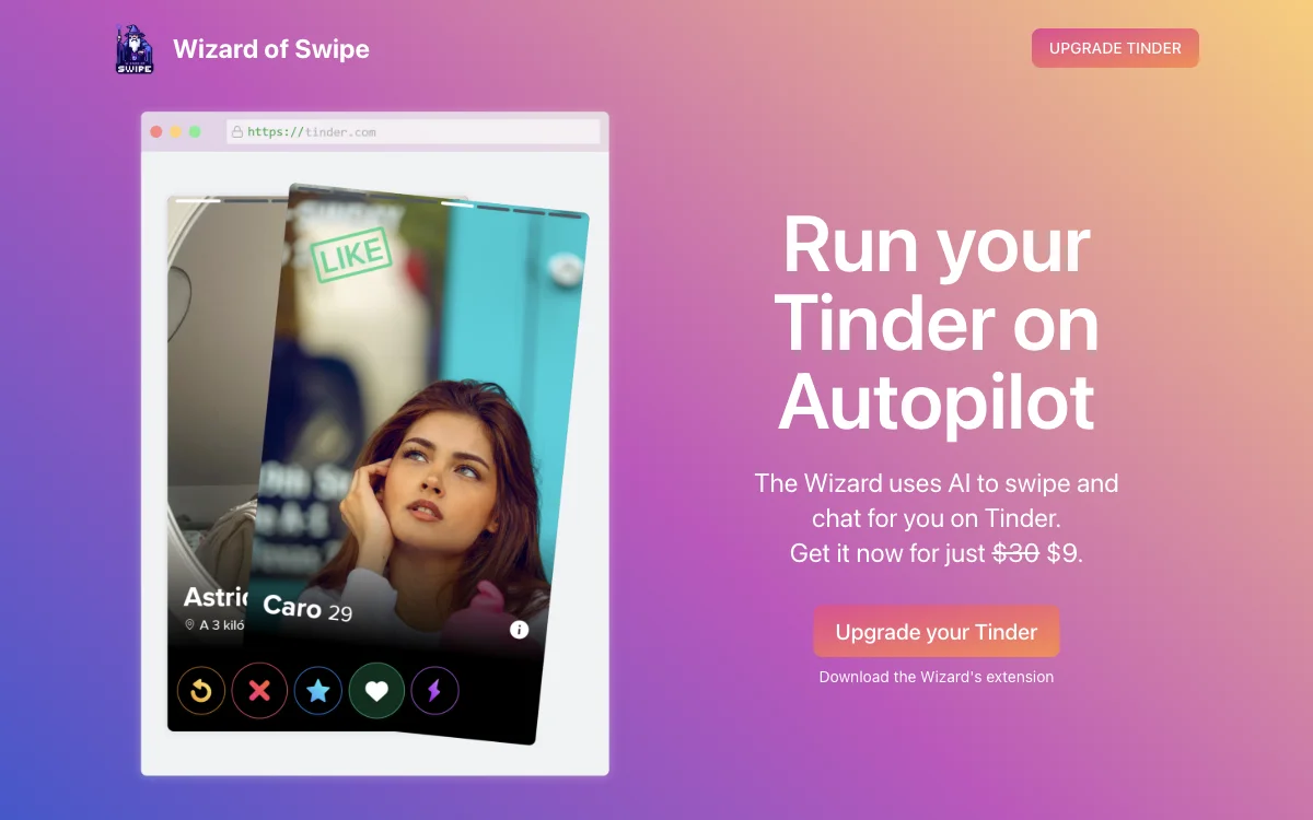 Wizard of Swipe: AI-Powered Autopilot for Tinder