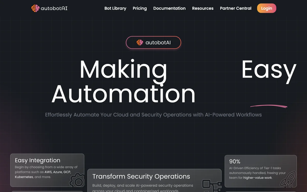 autobotAI：AI驱动的云和安全操作自动化平台