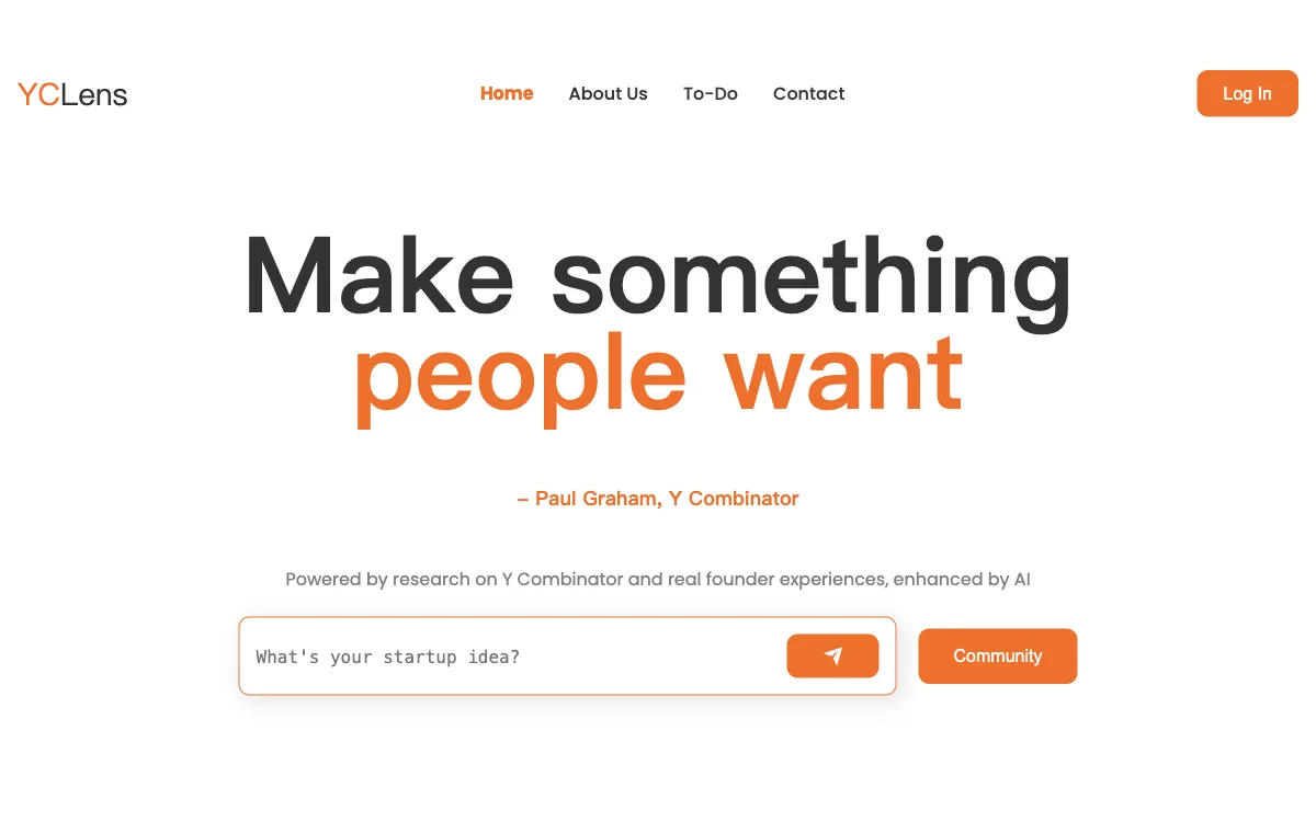 YCLens: The AI-Powered Startup Hub for Success