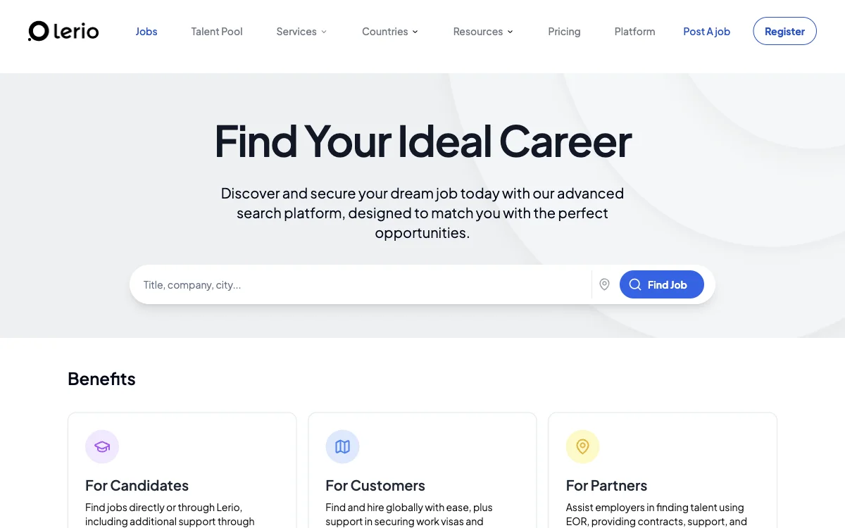 Lerio: AI-Powered Global Talent Management Platform