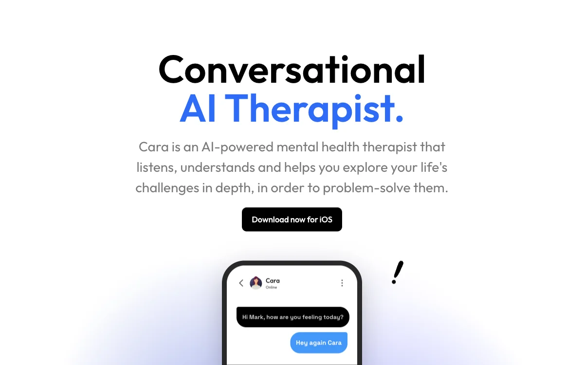 Cara: The AI-Powered Conversational Therapist for Your Mental Health