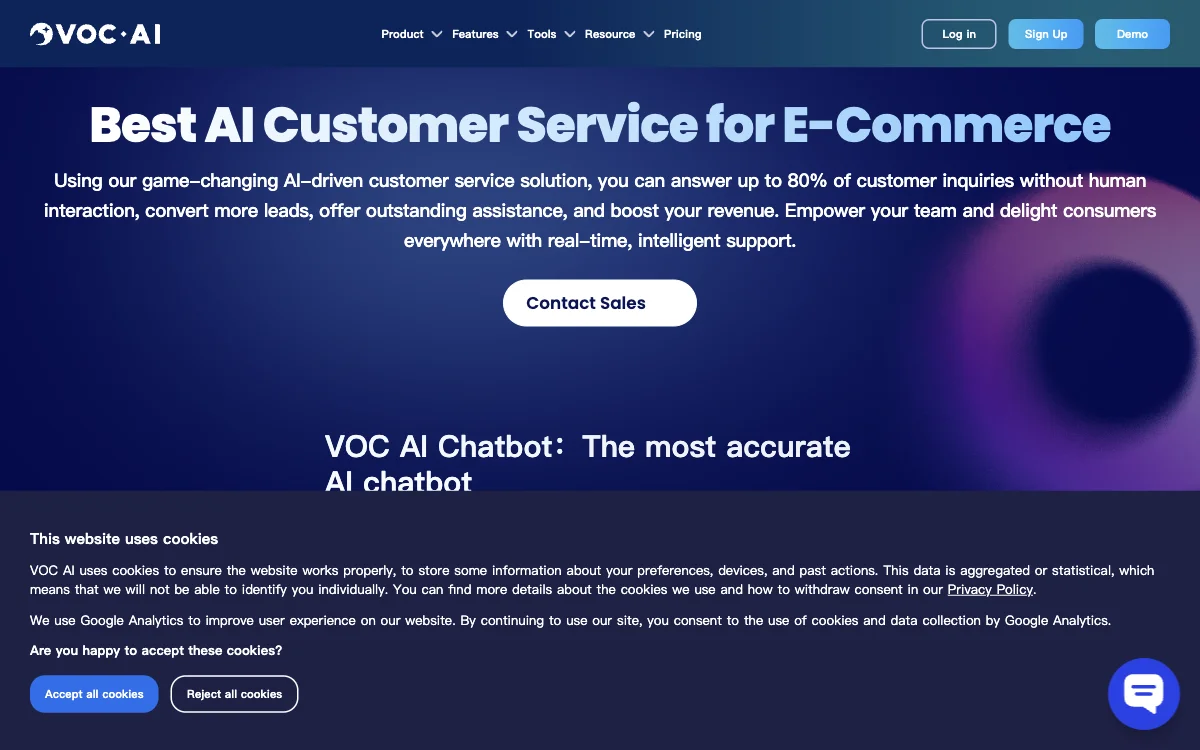 VOC AI Chatbot for Customer Service: Boosting E-commerce Support with AI