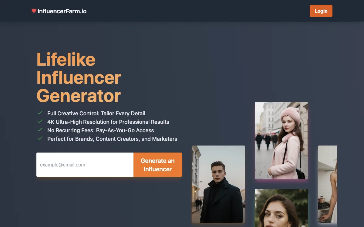 InfluencerFarm: Unleash Your Creativity with AI Influencers