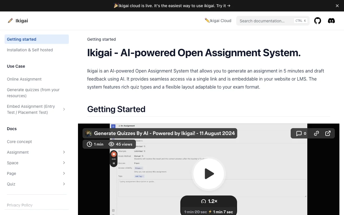 Ikigai - Revolutionizing Assignment Creation with AI