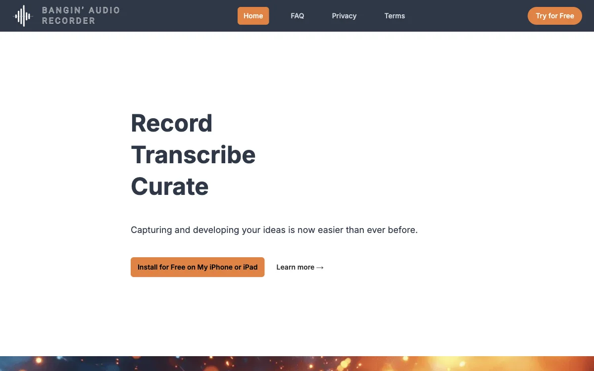 Bangin' Audio Recorder: Seamless Sound Capture & Idea Development