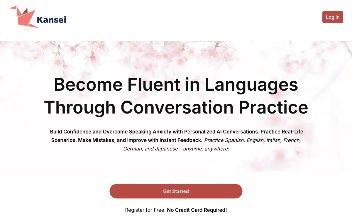 Kansei: Master Your Target Language with AI Chat Companions