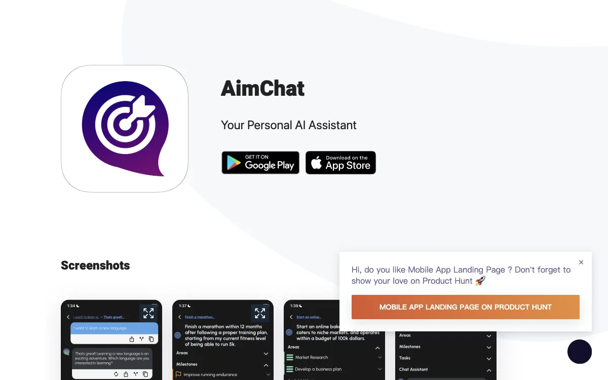 AimChat: Your AI-Powered Chat Companion for Setting, Managing, and Achieving Goals