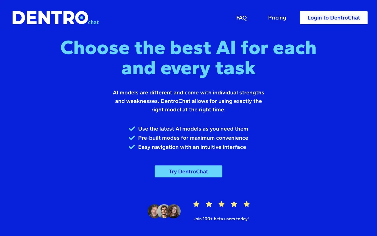 DentroChat: The AI Chat That Lets You Choose the Best Model for Each Task