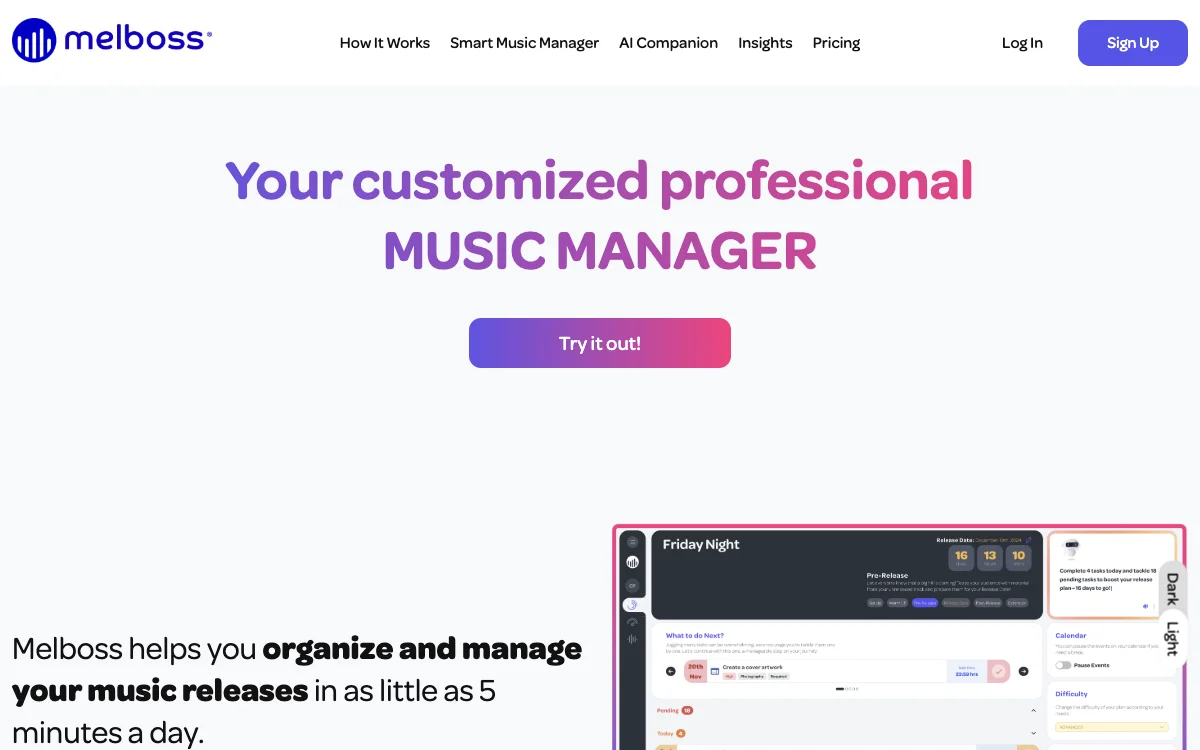 Melboss: Revolutionizing Music Management with AI