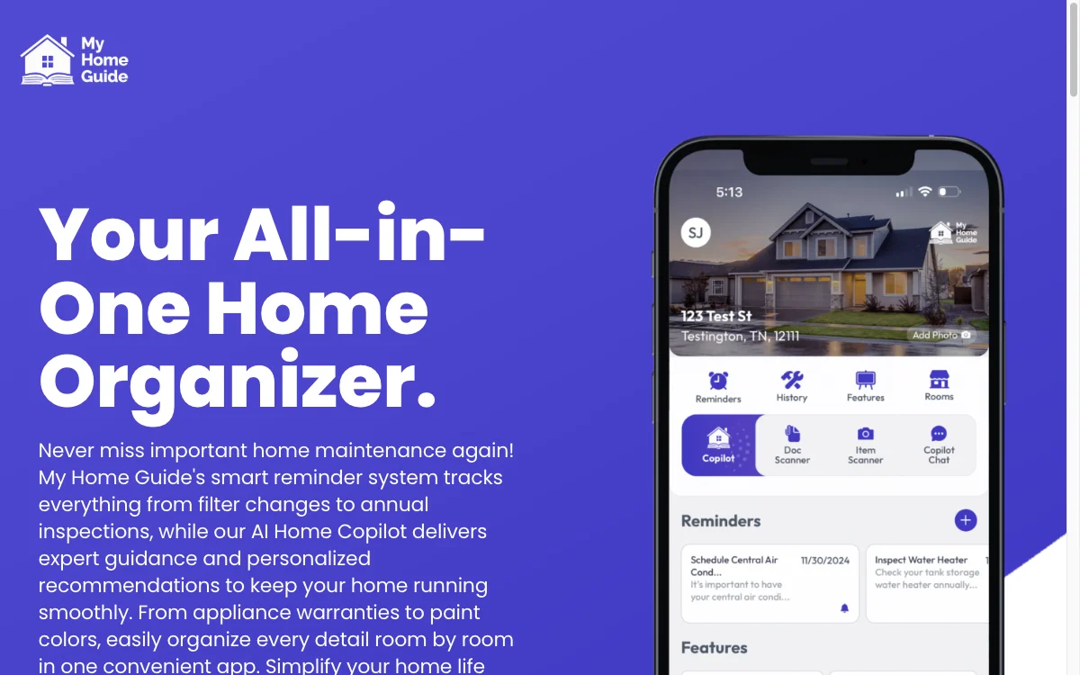 My Home Guide: Your AI-Powered Home Management Companion